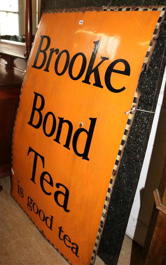 Large Brooke Bond Tea enamel sign